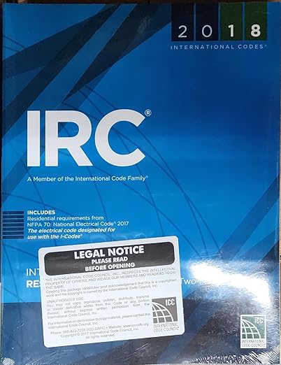 2018 International Residential Code for One- and Two-Family Dwellings IRC 2018