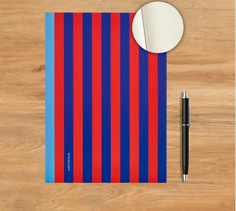 Single Line Diary (A4, 160 Pages, Blue, Red)