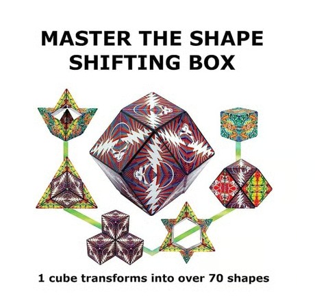 70+ Shapes Magic Cube Shifting Activity Toy (Multicolor)