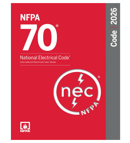 NFPA 70, National Electrical Code NEC 2026 Spiralbound with Self-Adhesive Index Tabs 2026